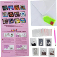 Flamingos Crystal Art Card Kit Craft Buddy - BIG FRENCHIES