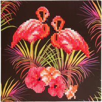 Flamingos Crystal Art Card Kit Craft Buddy - BIG FRENCHIES