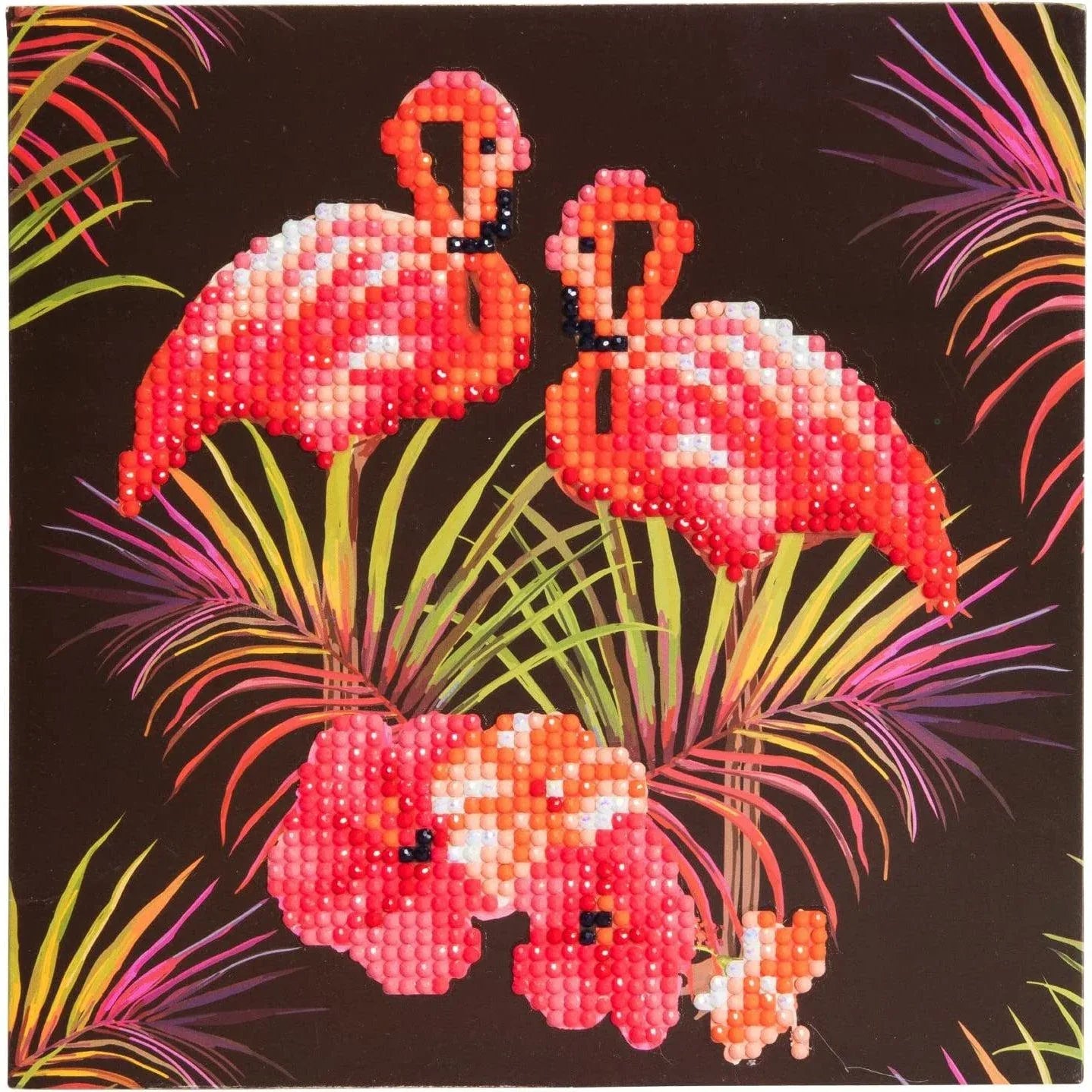 Flamingos Crystal Art Card Kit Craft Buddy - BIG FRENCHIES