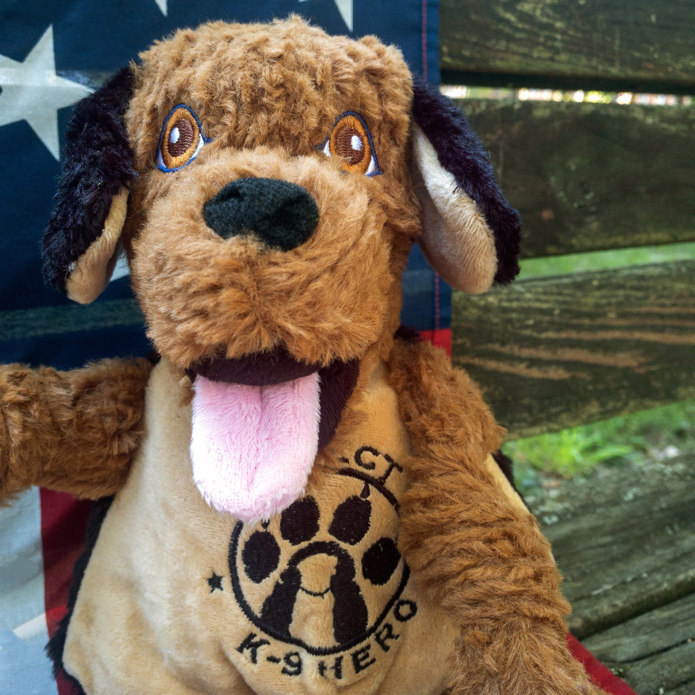 HuggleCause™, Project K-9 Hero, Flash Knottie® Plush Dog Toy, Large - BIG FRENCHIES