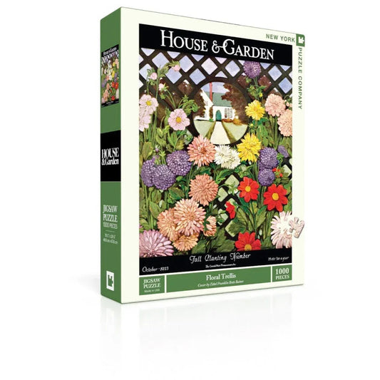 Floral Trellis 1000 Piece Jigsaw Puzzle NYPC - BIG FRENCHIES