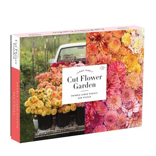 Floret Farm's Cut Flower Garden Double-Sided 500 Piece Jigsaw Puzzle Galison - BIG FRENCHIES