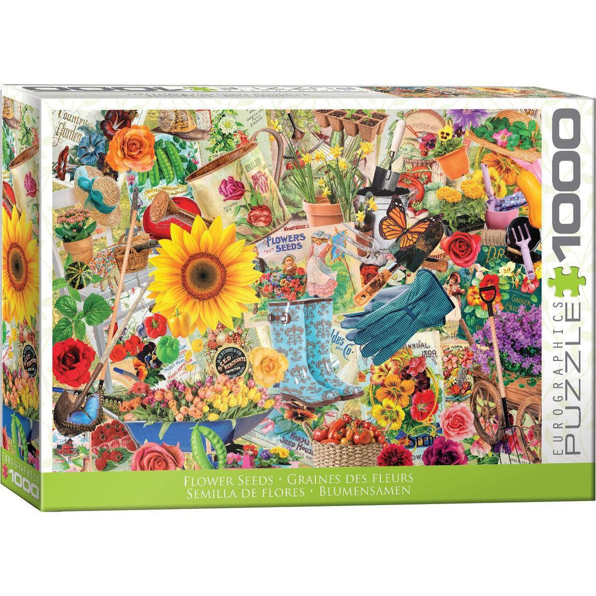 Flower Seeds 1000 Piece Jigsaw Puzzle Eurographics - BIG FRENCHIES