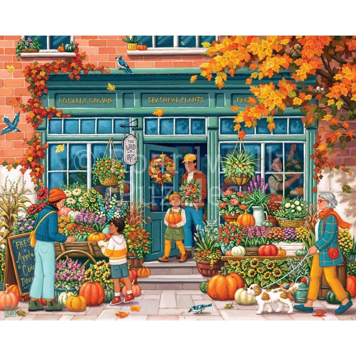 Flower Shop 1000 Piece Jigsaw Puzzle Boardwalk - BIG FRENCHIES