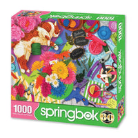 Flower Shop Feline 1000 Piece Jigsaw Puzzle Springbok - BIG FRENCHIES
