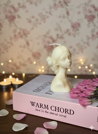 Blindfolded Flower Girl Candle