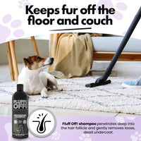 Fluff Off & Nasty Critter Dog Shampoo Set – Deshedding & Deep Clean 16 oz Each