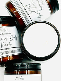 Foaming pain relieving shea butter body wash