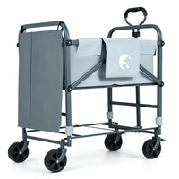 Foldable Dog Bath Cart with Adjustable Height & 4 Wheels