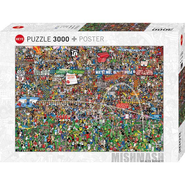 Football (Soccer) History Mismash 3000 Piece Jigsaw Puzzle Heye