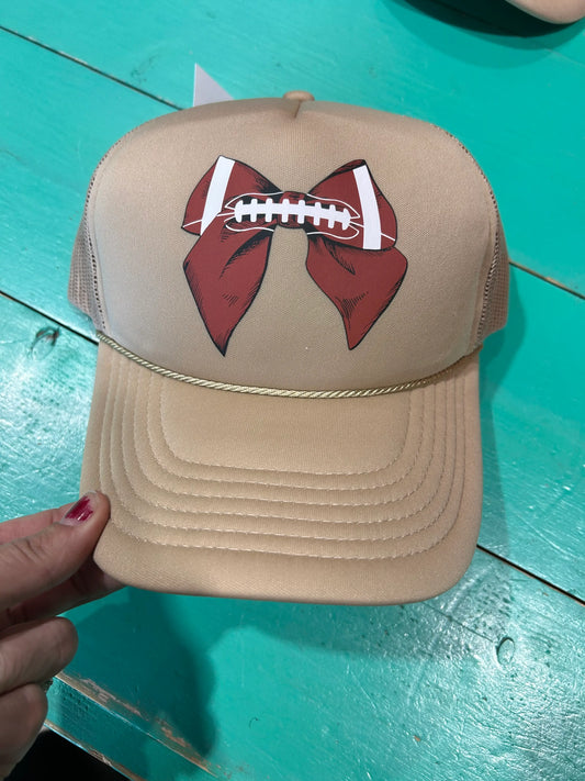 Football Bow Trucker Hat - BIG FRENCHIES