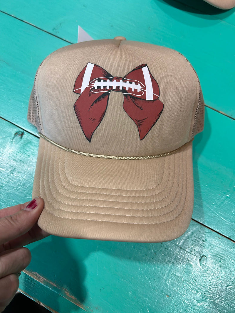 Football Bow Trucker Hat - BIG FRENCHIES