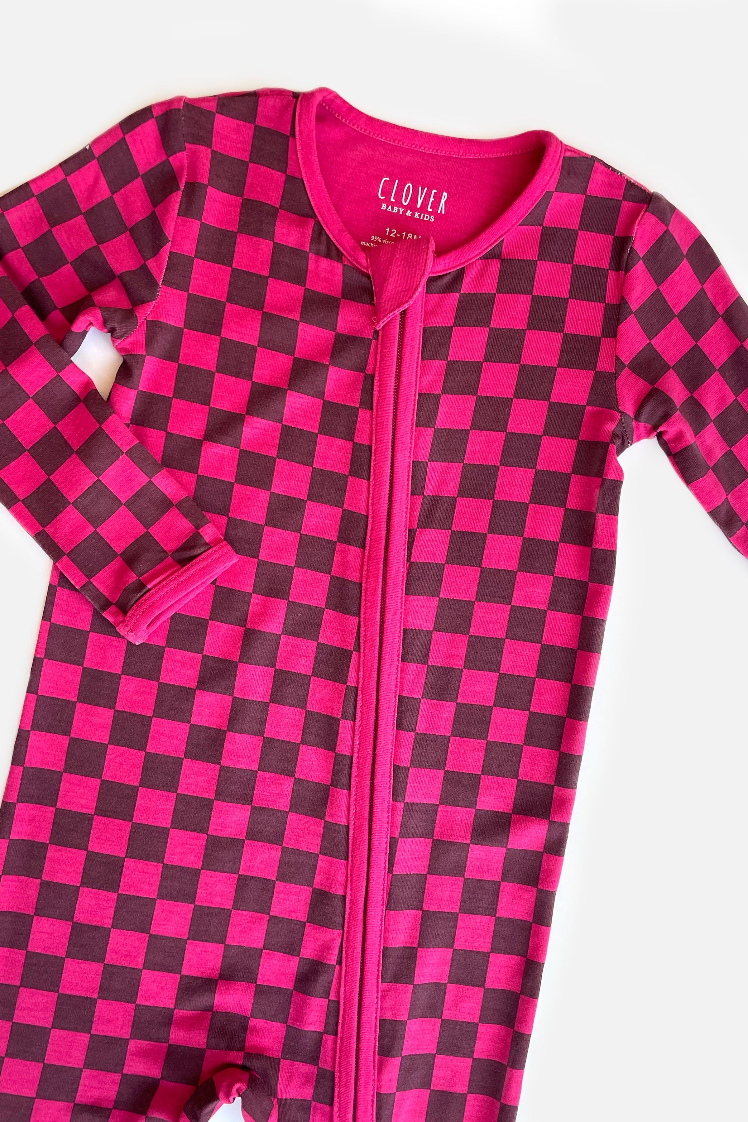 Soft & Stretchy Zipper Footie - Clover x Bohemian Mama