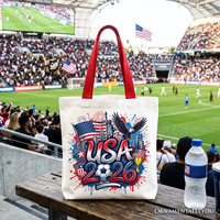 USA 2026 Soccer Cup Global Championship Tote Bag, Fans Football Gift Shopper