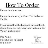 Skiing Dog Bandana