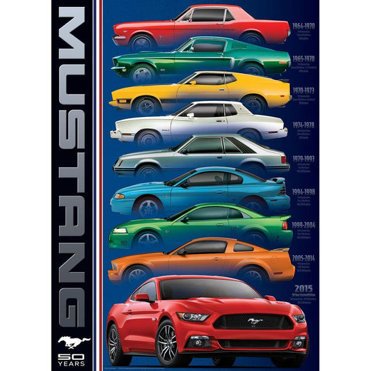 Ford Mustang 50 Years 1000 Piece Jigsaw Puzzle Eurographics