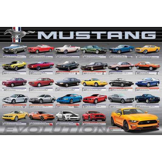 Ford Mustang Evolution 1000 Piece Jigsaw Puzzle Eurographics - BIG FRENCHIES