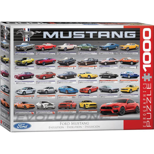 Ford Mustang Evolution 1000 Piece Jigsaw Puzzle Eurographics - BIG FRENCHIES