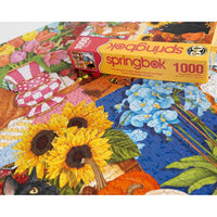 Four Seasons of Cats 1000 Piece Jigsaw Puzzle Springbok