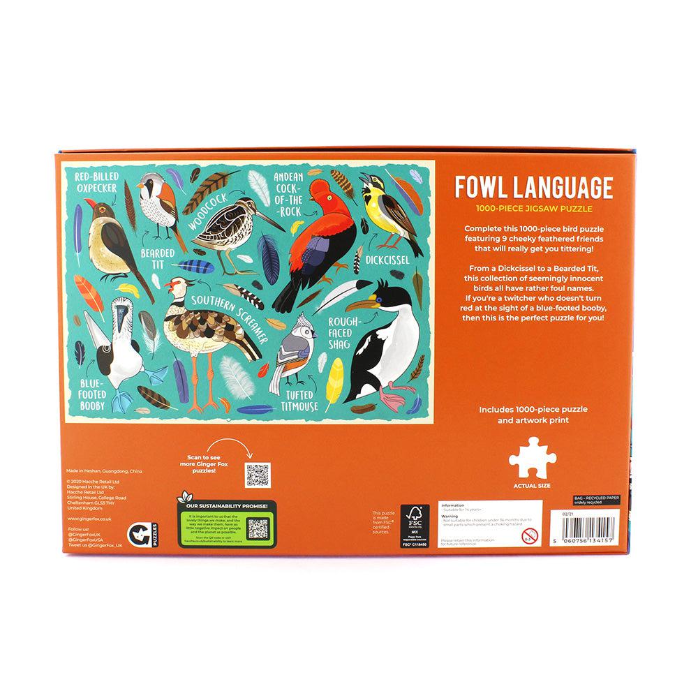 Fowl Language 1000 Piece Jigsaw Puzzle Ginger Fox
