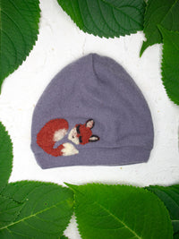 Sleeping Fox Cashmere Hat - Toddler - BIG FRENCHIES