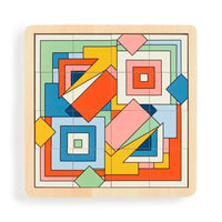 Frank Lloyd Wright Imperial Hotel 2-in-1 Sliding Wood Puzzle Galison