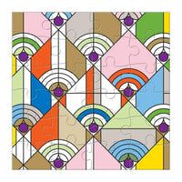 Frank Lloyd Wright Set of 6 25 Piece Wood Jigsaw Puzzle Galison - BIG FRENCHIES