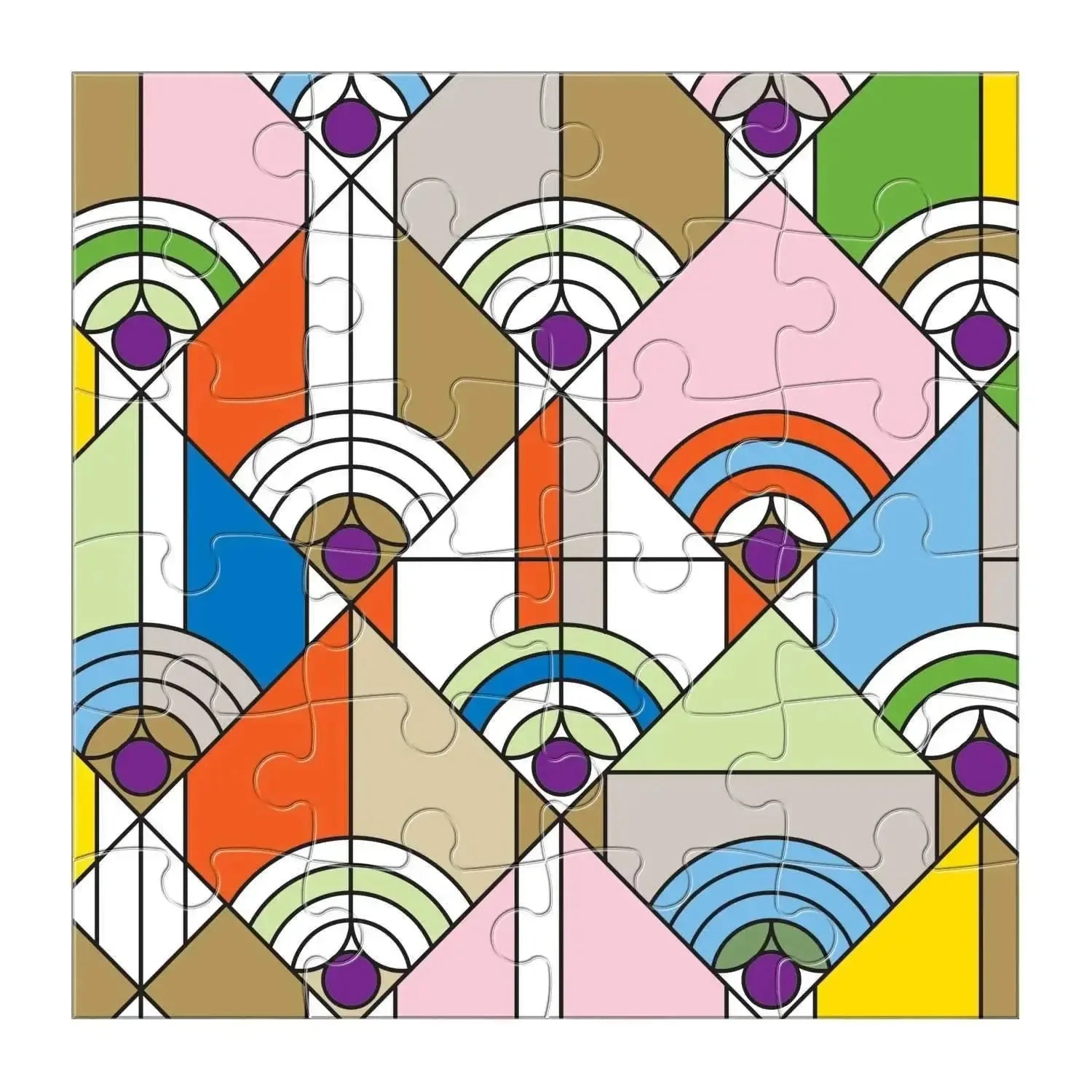 Frank Lloyd Wright Set of 6 25 Piece Wood Jigsaw Puzzle Galison - BIG FRENCHIES
