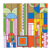 Frank Lloyd Wright Set of 6 25 Piece Wood Jigsaw Puzzle Galison - BIG FRENCHIES