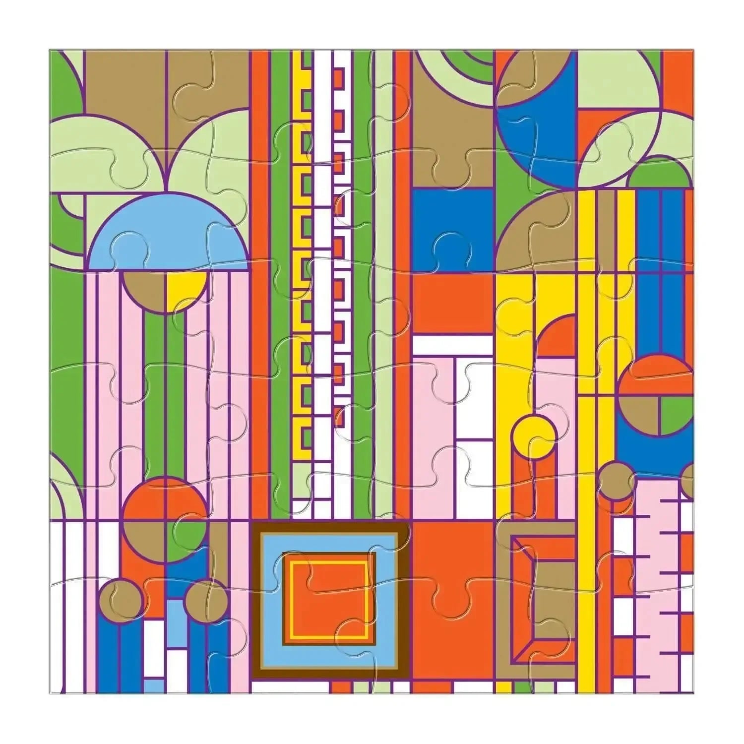 Frank Lloyd Wright Set of 6 25 Piece Wood Jigsaw Puzzle Galison - BIG FRENCHIES