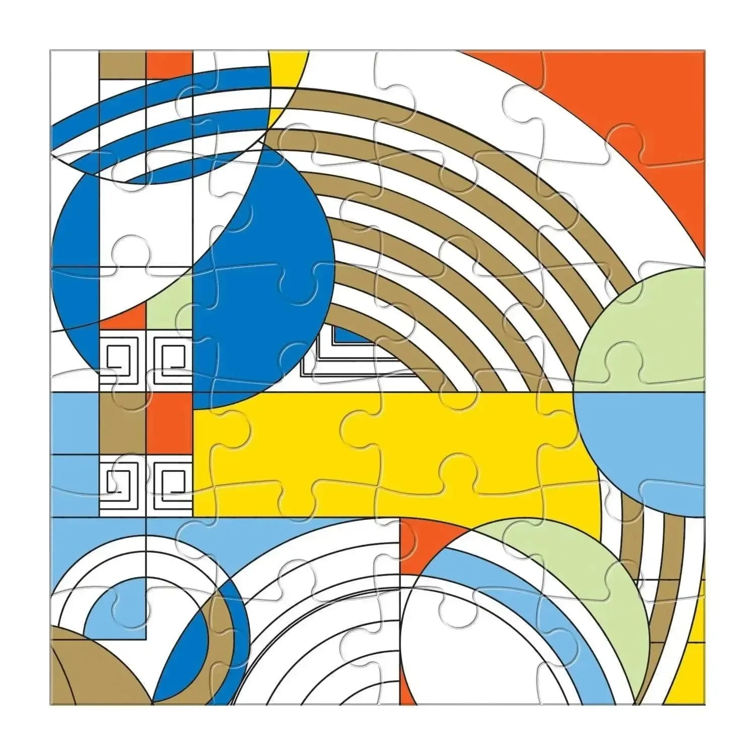 Frank Lloyd Wright Set of 6 25 Piece Wood Jigsaw Puzzle Galison - BIG FRENCHIES