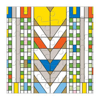 Frank Lloyd Wright Set of 6 25 Piece Wood Jigsaw Puzzle Galison - BIG FRENCHIES
