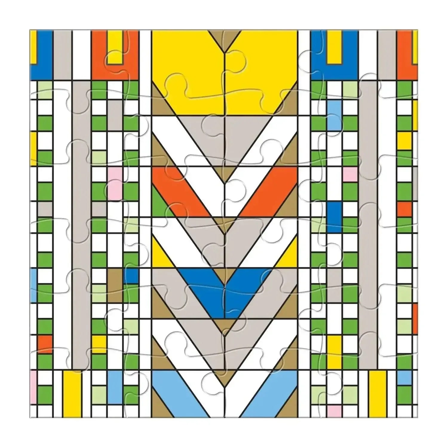 Frank Lloyd Wright Set of 6 25 Piece Wood Jigsaw Puzzle Galison - BIG FRENCHIES