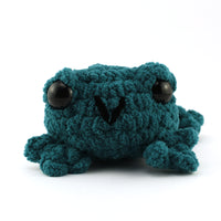 Fred the Flat Frog Crochet Plushie