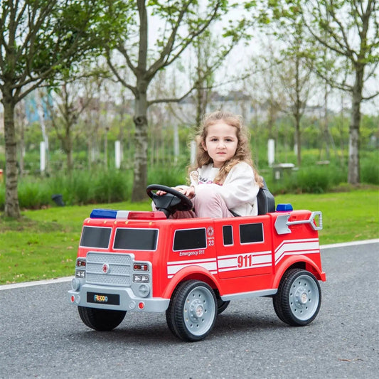 12V Freddo Fire Truck 1 Seater Ride on - BIG FRENCHIES
