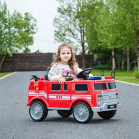 12V Freddo Fire Truck 1 Seater Ride on - BIG FRENCHIES