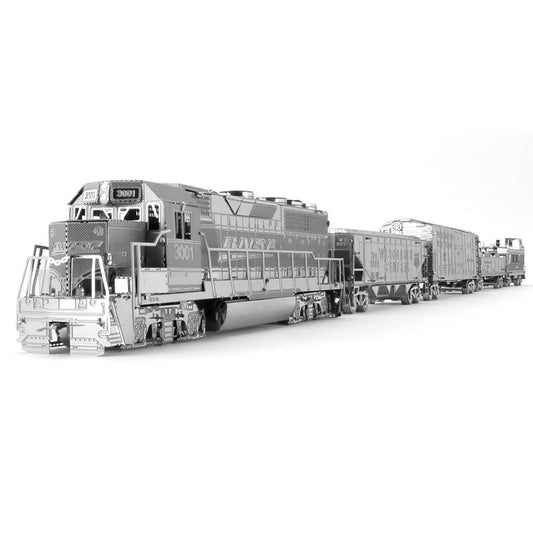 Freight Train 3D Steel Model Kit Metal Earth