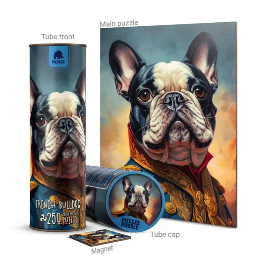 French Bulldog 250 Piece Wooden Jigsaw Puzzle Geek Toys - BIG FRENCHIES