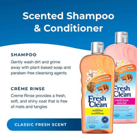 Fresh ’N Clean Dog Shampoo & Conditioner Set – Classic Fresh Scent (18oz)