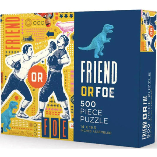 Friend or Foe 500 Piece Jigsaw Puzzle Gibbs Smith - BIG FRENCHIES