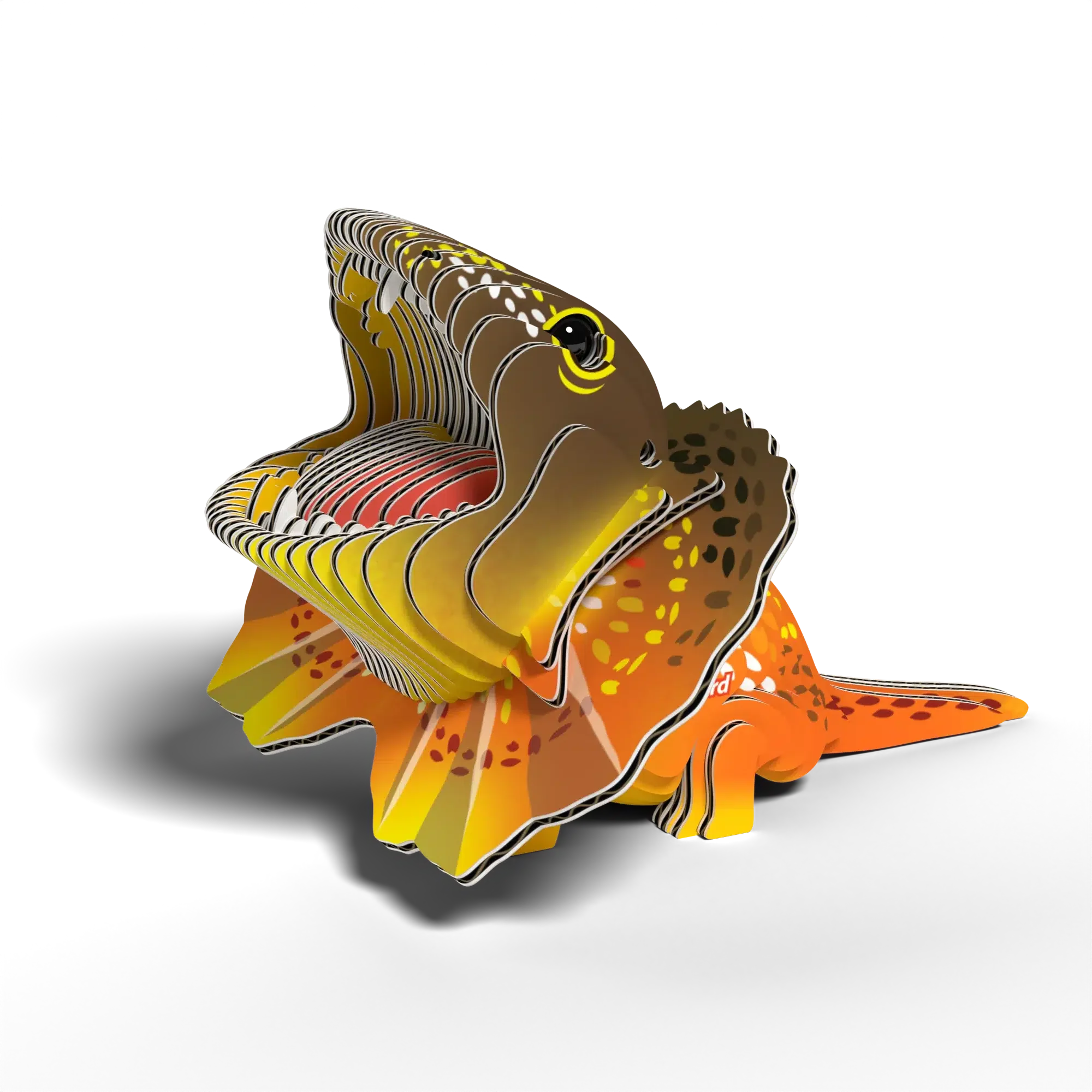 Frilled Lizard 3D Cardboard Model Kit Eugy