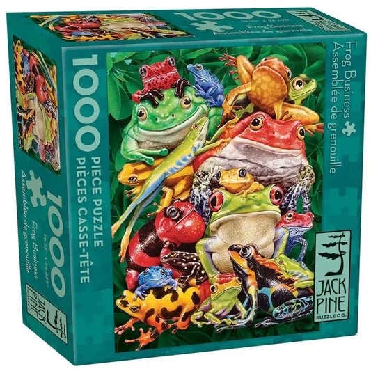 Frog Business 1000 Piece Jigsaw Puzzle Jack Pine - BIG FRENCHIES