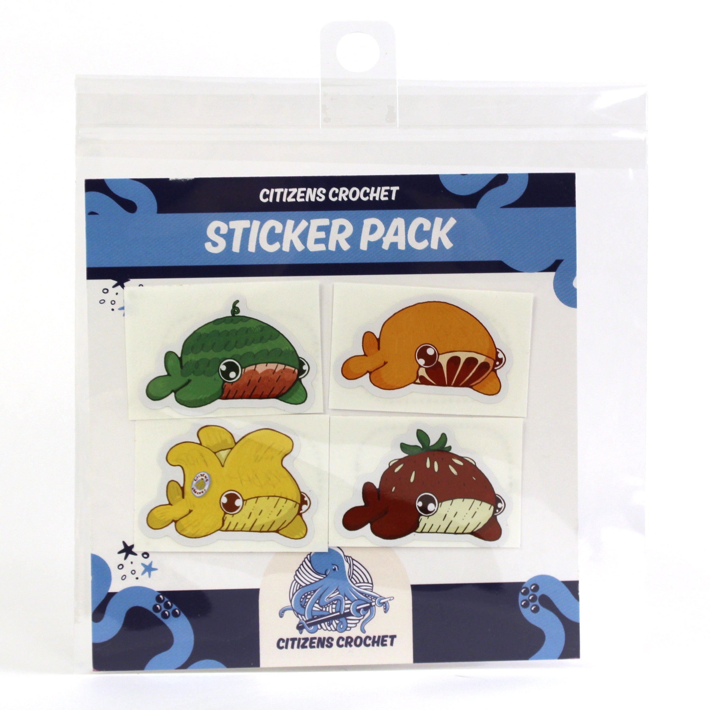 Fruity Whales Summer Sticker Pack
