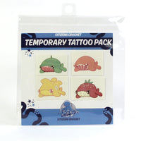 Fruity Whales Summer Temporary Tattoo Pack