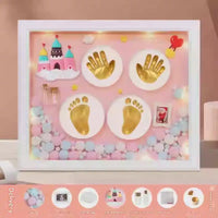 Premium Baby Memory Kit - Hand & Footprint Keepsake with Umbilical Cord Storage