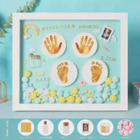 Premium Baby Memory Kit - Hand & Footprint Keepsake with Umbilical Cord Storage