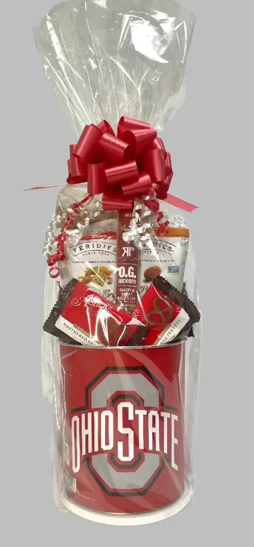 2024 National Champions Ohio State Buckeyes Gift Tin Basket - BIG FRENCHIES