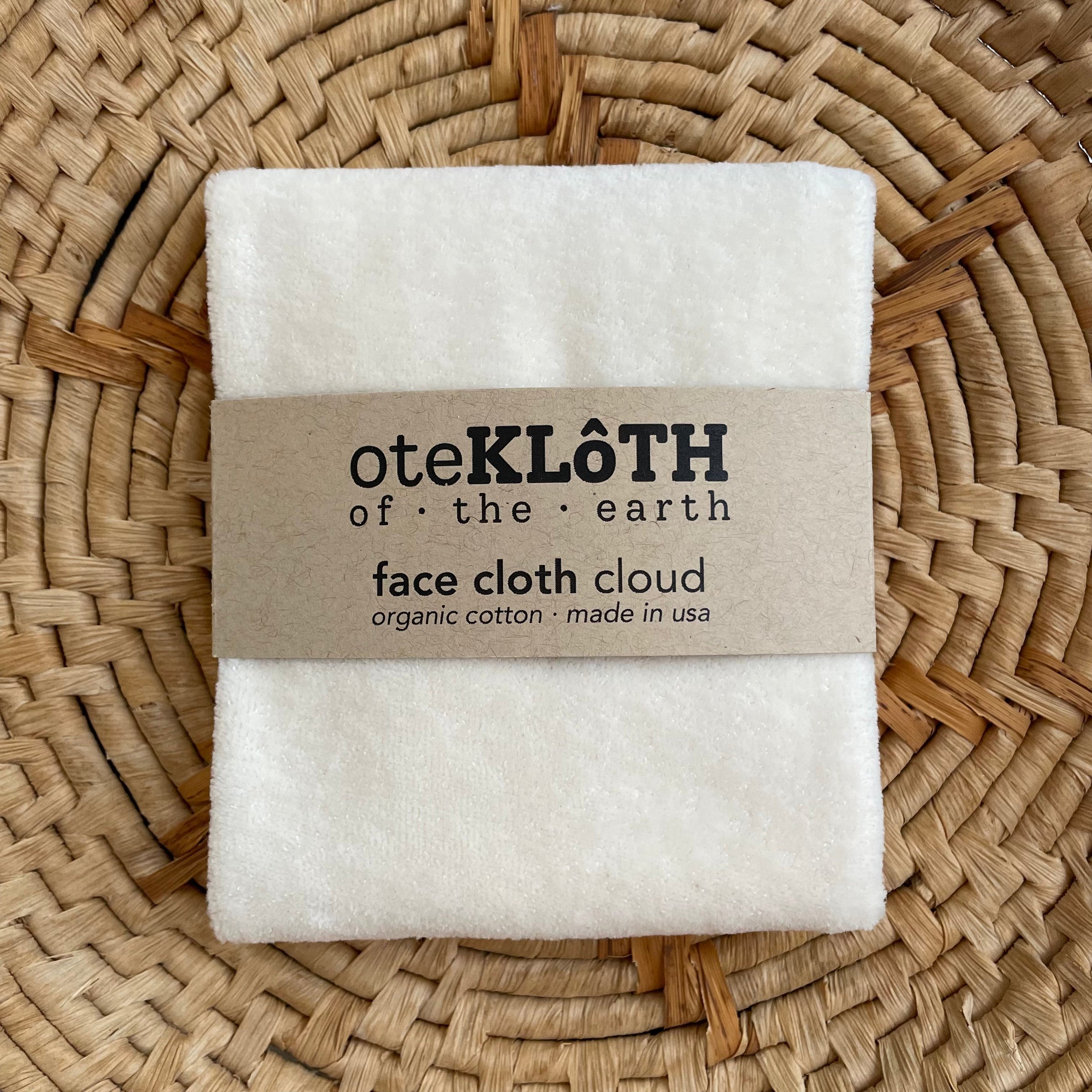 Organic Cotton Face Cloth | Cloud - BIG FRENCHIES
