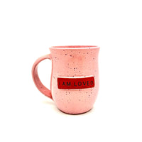 I am Loved Mug - Pink Speckles - BIG FRENCHIES