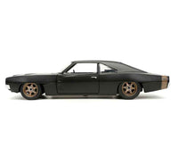 Dom's 1968 Dodge Charger Widebody Matt Black "Fast & Furious 9 F9" (2021) Movie 1/24 Diecast Model Car by Jada